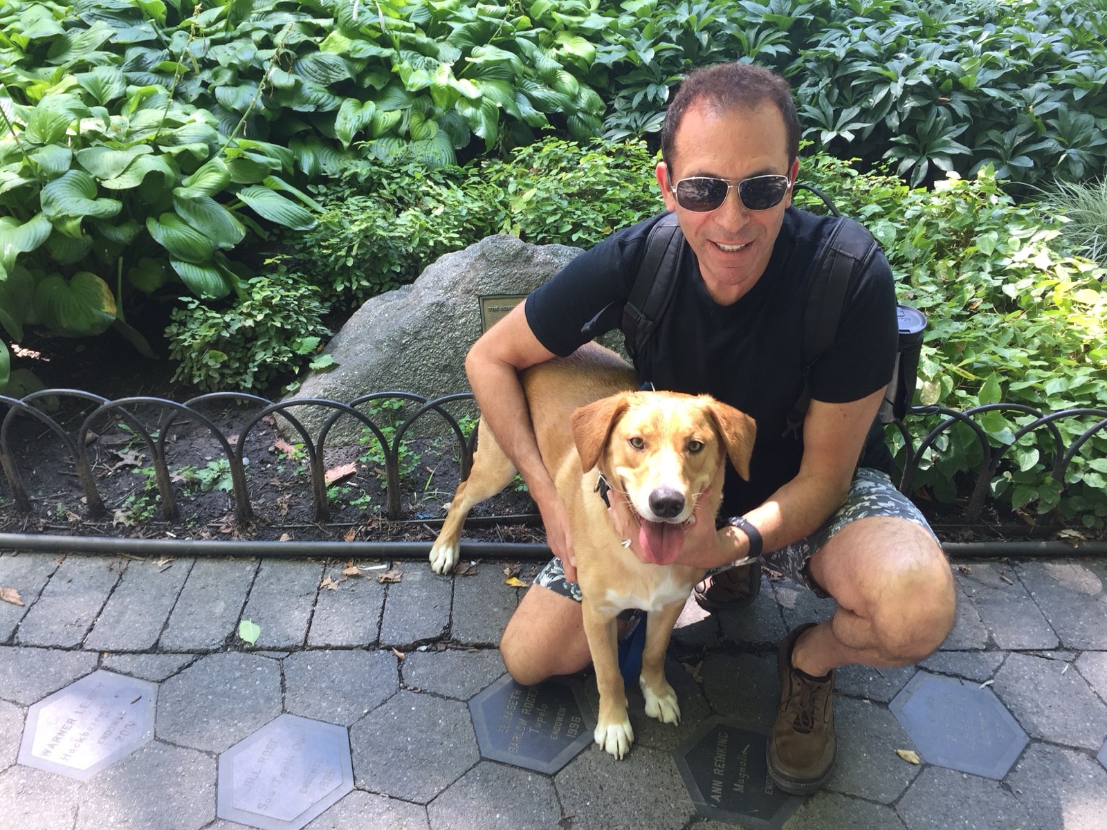 Bruce Van Horn with his dog Rockwell